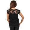 Urban Classics - Top Lace Damen TShirt - Schwarz Product image